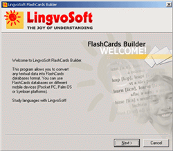 Screenshot of LingvoSoft FlashCards Builder